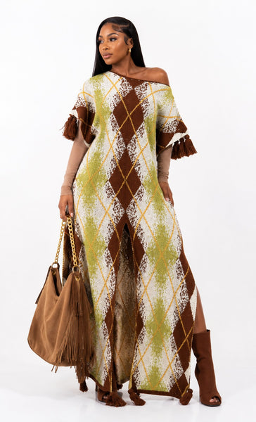 Argyle Kimono