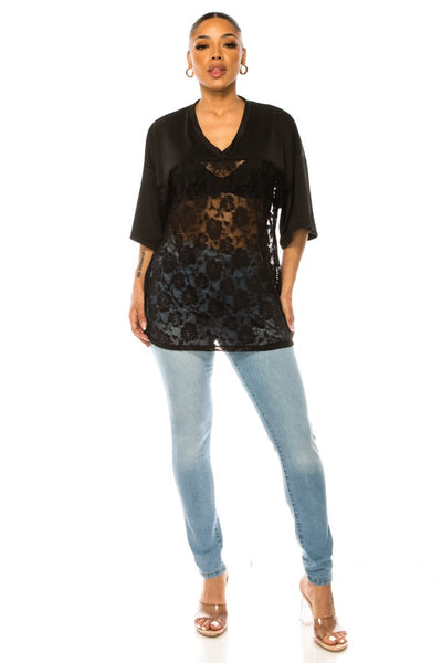 Lace Me More Top