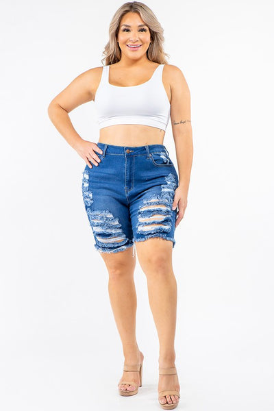 Back At It Denim Shorts