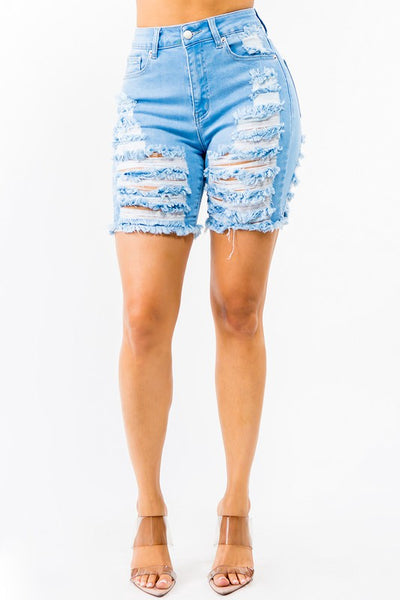 Back At It Denim Shorts