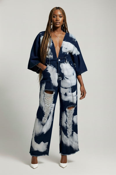 Entice Me Denim Jumpsuit