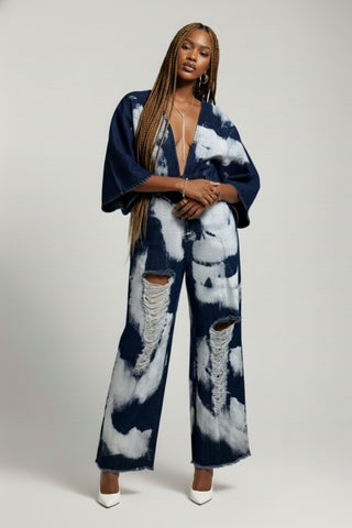 Entice Me Denim Jumpsuit