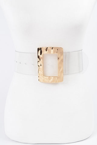 Metal Meshay Clear Belt