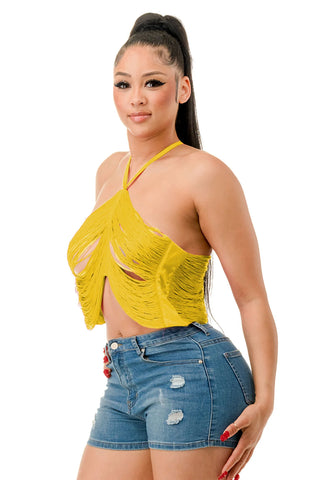 Match Made Tassel Top
