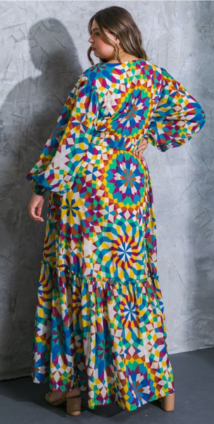 Kaleidescope Maxi Dress