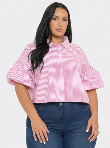 Pinky Pin Stripe Top