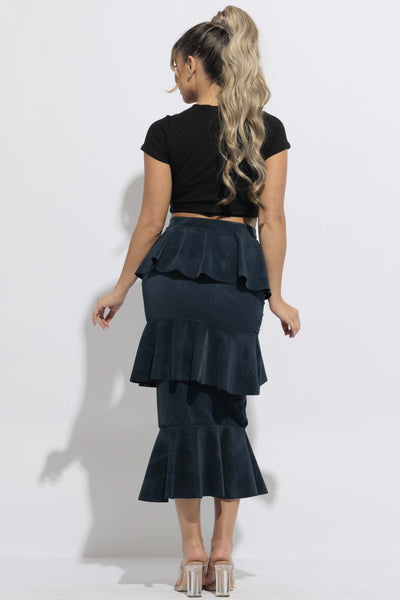 Rikelle Ruffle Tiered Skirt