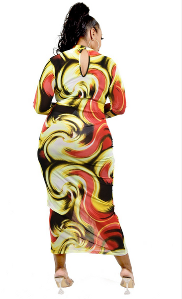 Swirlz Sheer Dress