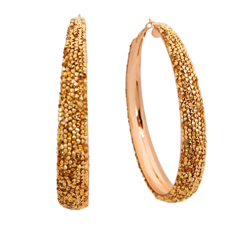 Rhinestone Crusted Earrings