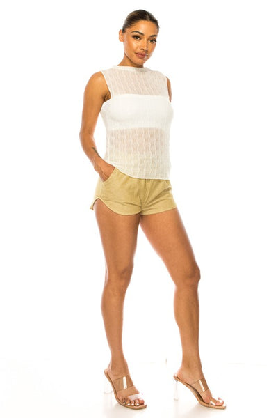 Lady Lace Sheer Top