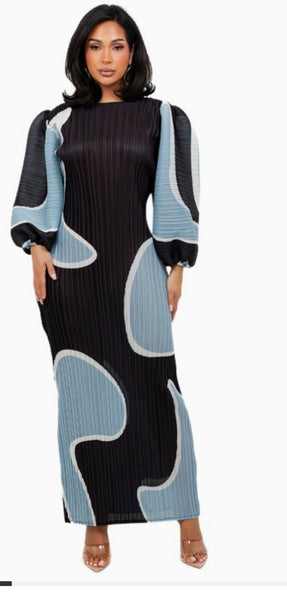 Beauty of Color Pleated Dress