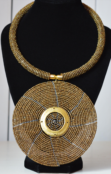 Queen Africa Beaded Necklace