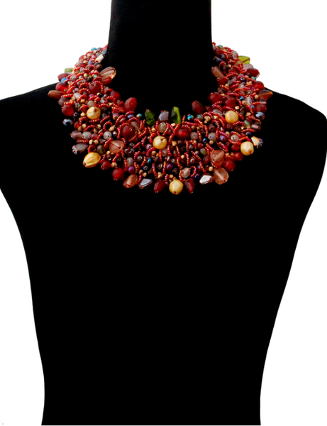 Beaded Bib Necklace