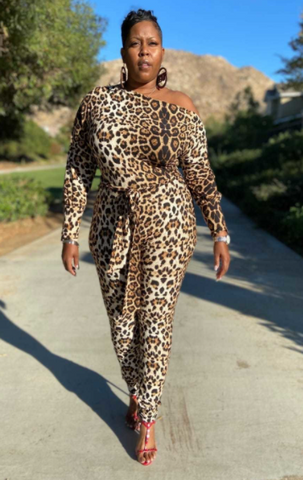 Lourdes Leopard Jumpsuit