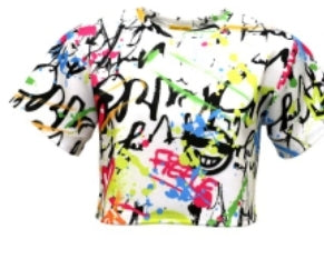 Graffiti Crop Top