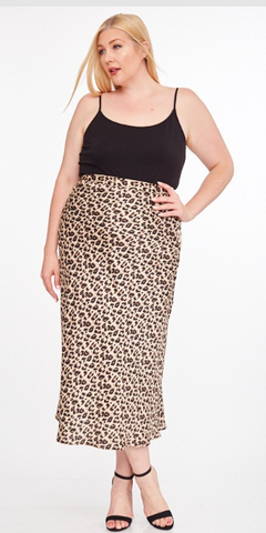 Lana Leopard Skirt