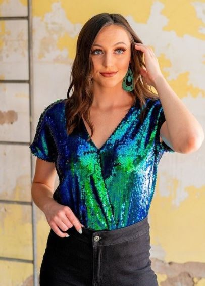 Sassy Sequin Top